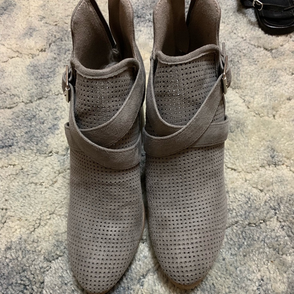 Grey booties size 9